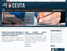 Tablet Screenshot of ceuta.es